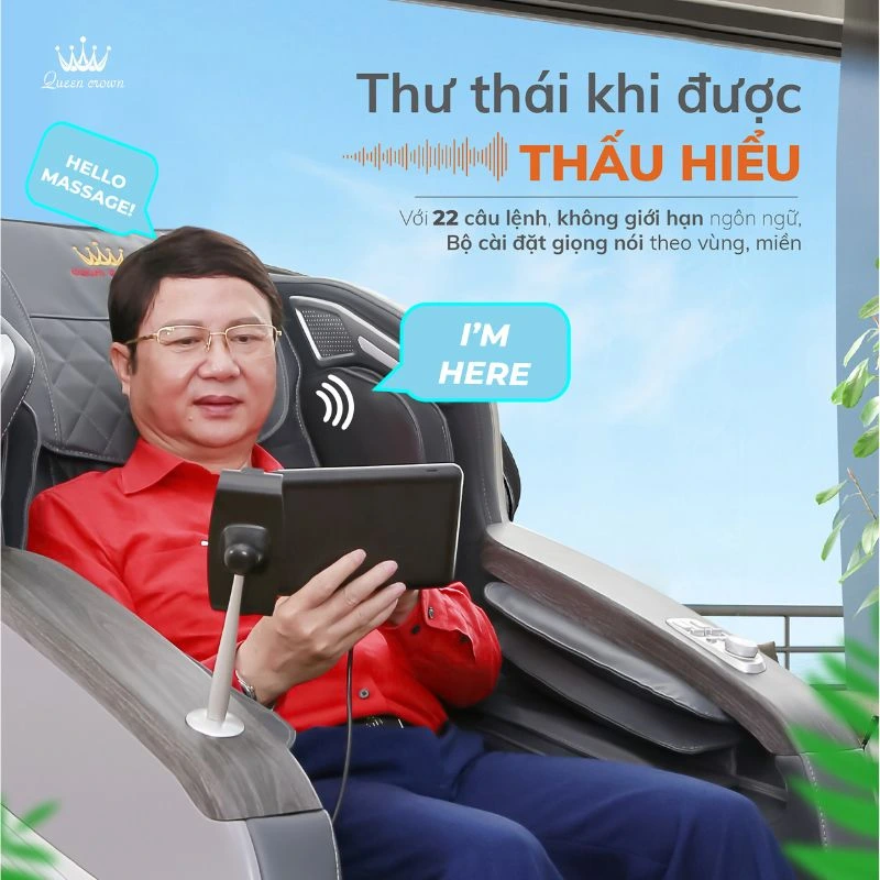 Ghế massage điều khiển bằng giọng nói là gì