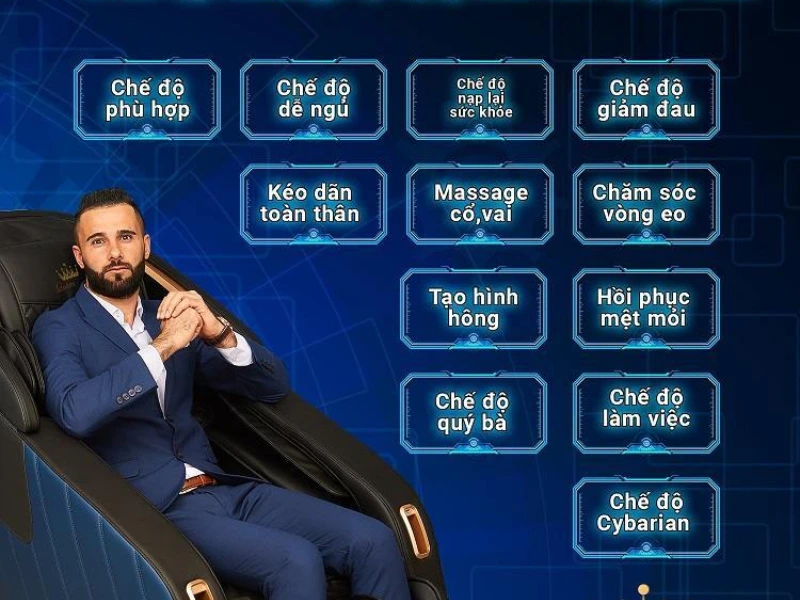 Nên chọn ghế mát xa có đủ tính năng công nghệ hiện đại.