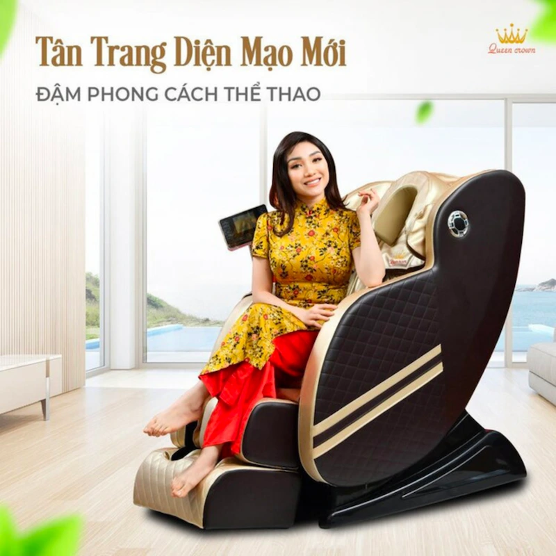 queen crown qc v9 plus sở hữu một thiết kế độc đáo với vẻ ngoài thể thao
