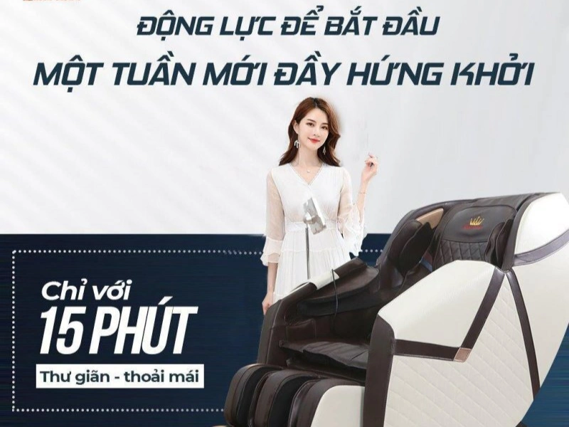 Cách sử dụng ghế massage đúng khoảng 20-30 phút mỗi ngày