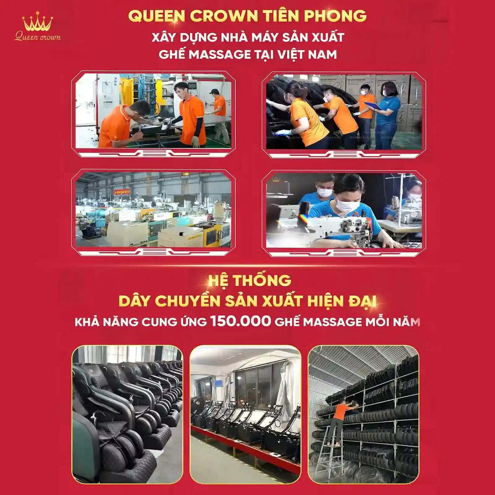 Queen Crown - Tiên phong xây dựng nhà máy sản xuất tại Việt Nam