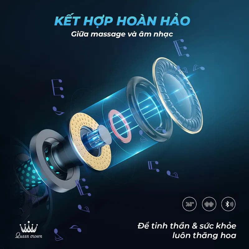 tiện ích trên ghế massage