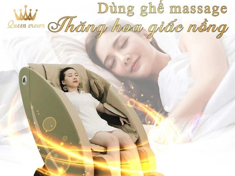 Sử dụng ghế massage 4D giúp người dùng ngủ ngon giấc hơn