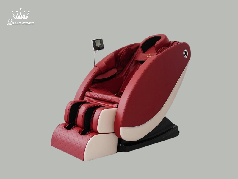 Dòng ghế massage giá rẻ Queen Crown QC V5 được thiết kế đẹp mắt