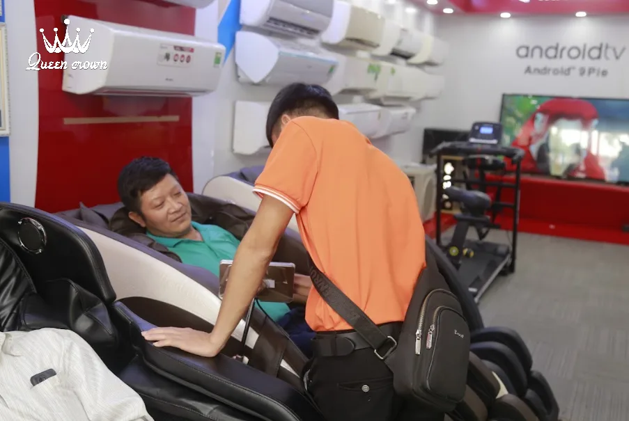 ghế massage long thành mang đến những phút giấy thoại mái 